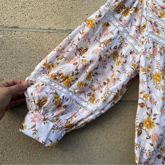 Anthropologie Harmony Lace Peasant Top - Picture 6 of 12